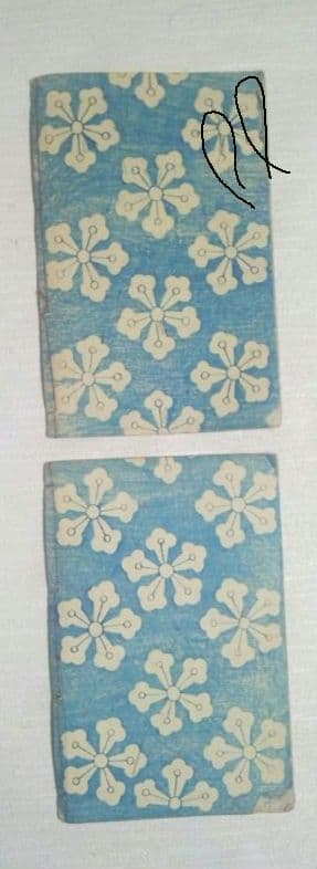 合巻版画本七ふしぎ葛飾譚九編上下二冊売りになりす。種彦著、二代国貞画