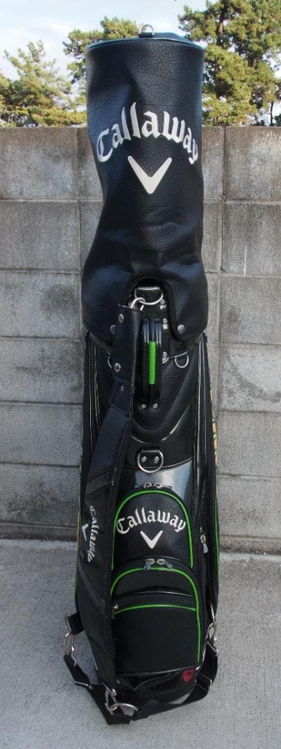 石川遼プロ使用モデル キャロウェイ 合成皮革 3点式 プロモデル キャディバッグ