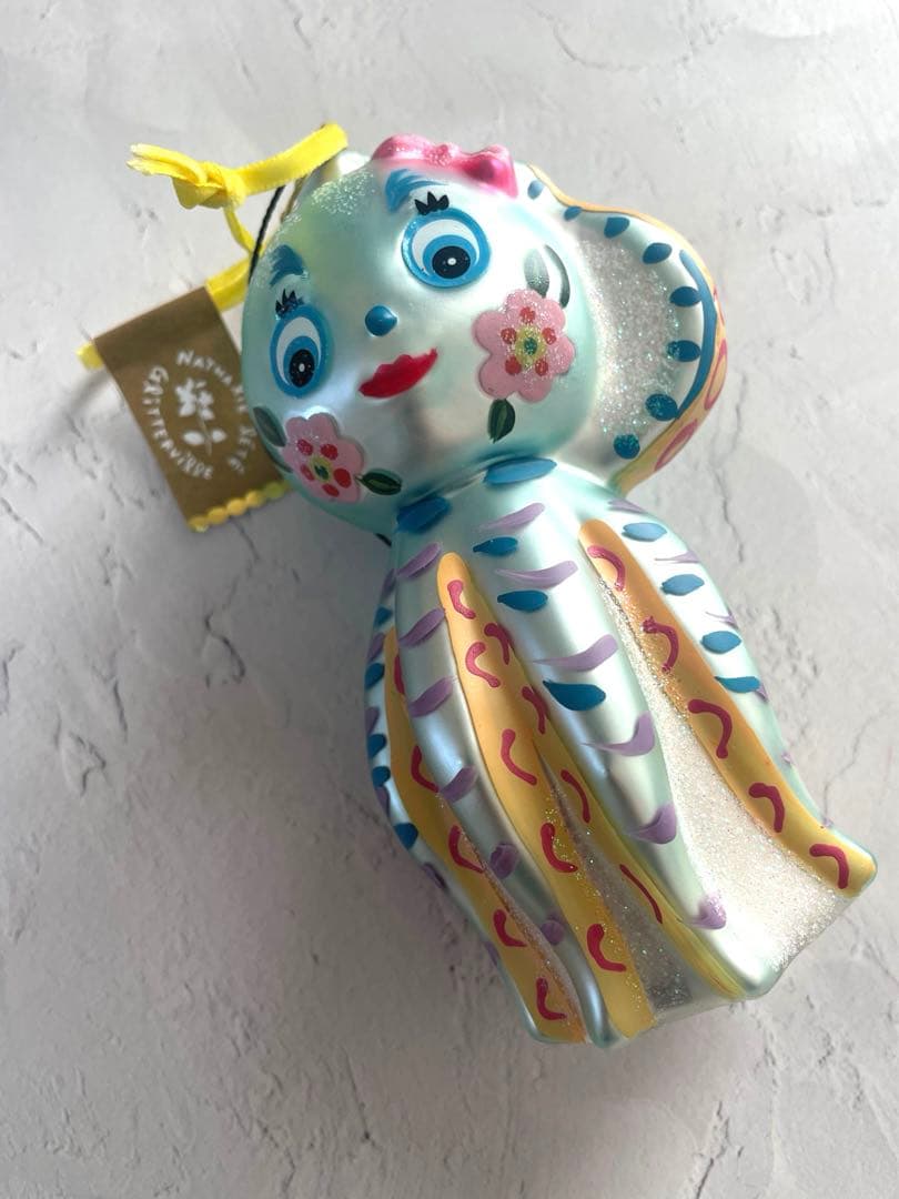 【ナタリー・レテ】オーナメント ホワイト・オクトパス　白タコのオーナメント