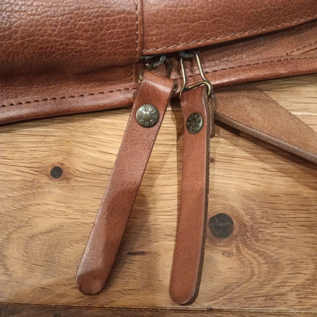 BUTTELO ブッテロ レザーボディーバッグ ショルダーバッグ　ブラウン