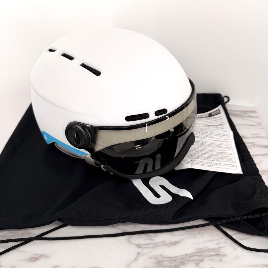 SWANS スキー ヘルメットH80 52-58cm ダイヤル調節 バイザー付き