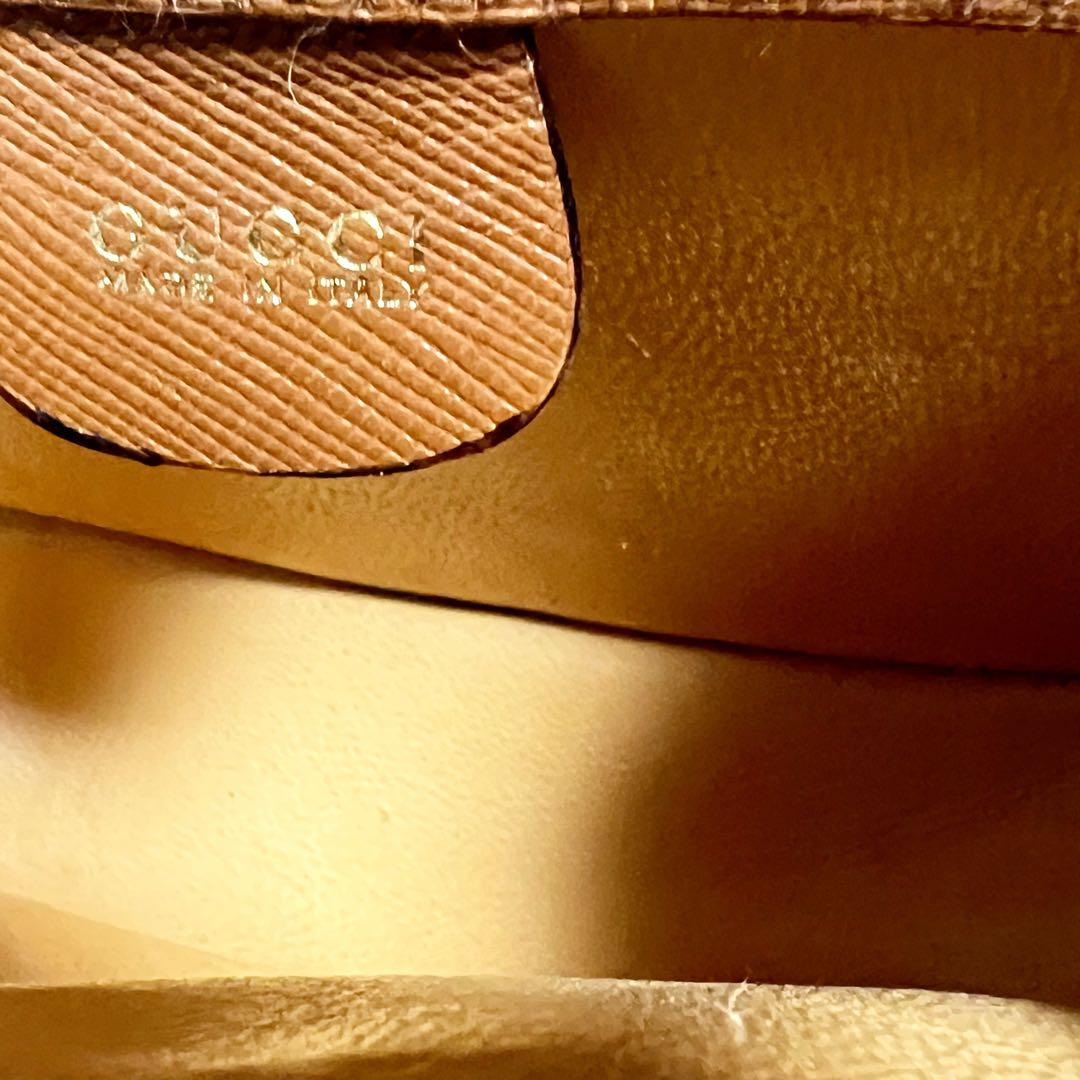 GUCCI 希少 レザー バンブー ウエストバッグ ブラウン 正規品 美品