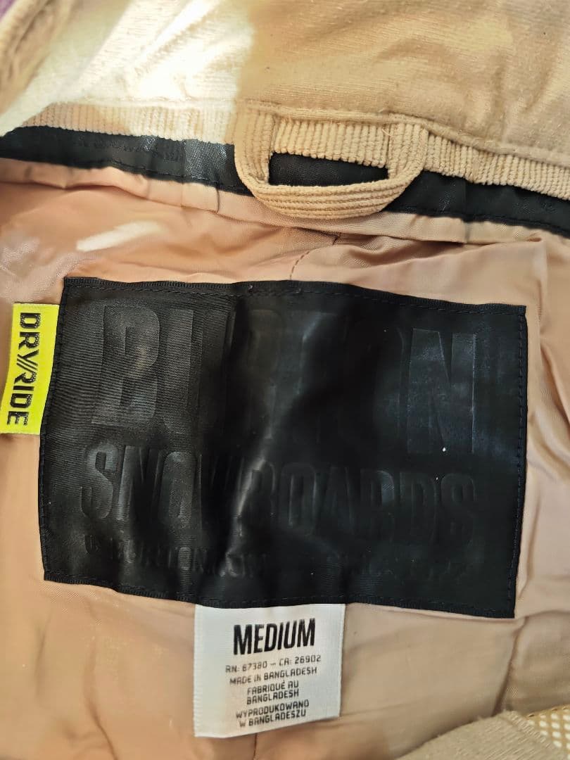Burton スノーボードウェア Medium ベージュ