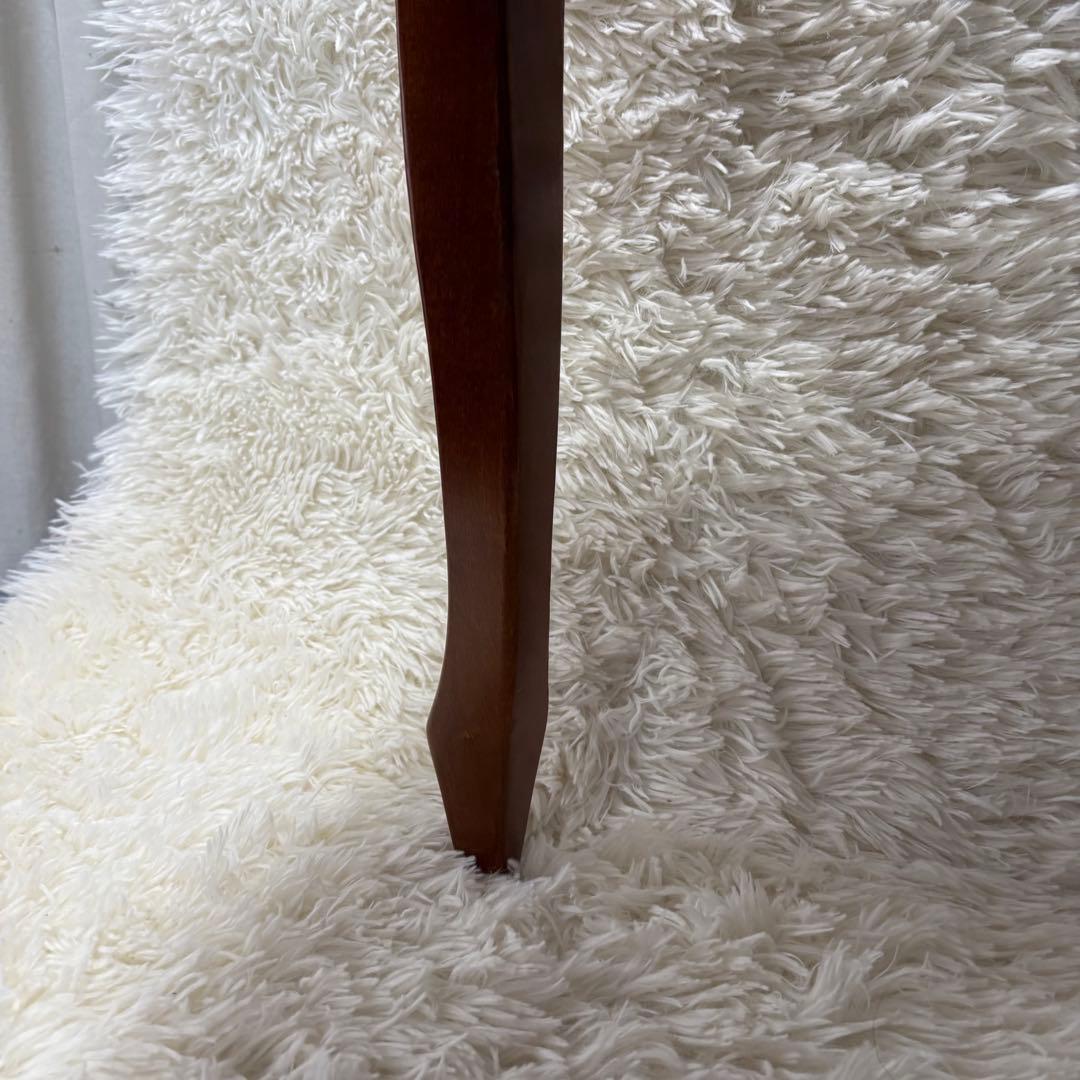 美品　猫脚　ヨーロピアン　クラシック調 木製 彫刻ストライプ柄　アンティーク風