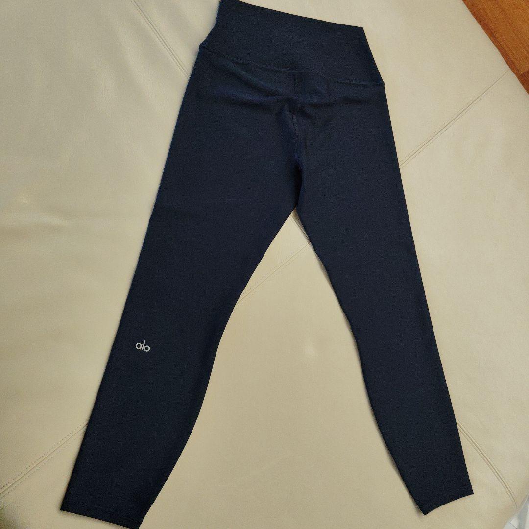【試着のみ】aloYOGA ハイウエストレギンスLサイズ ネイビー