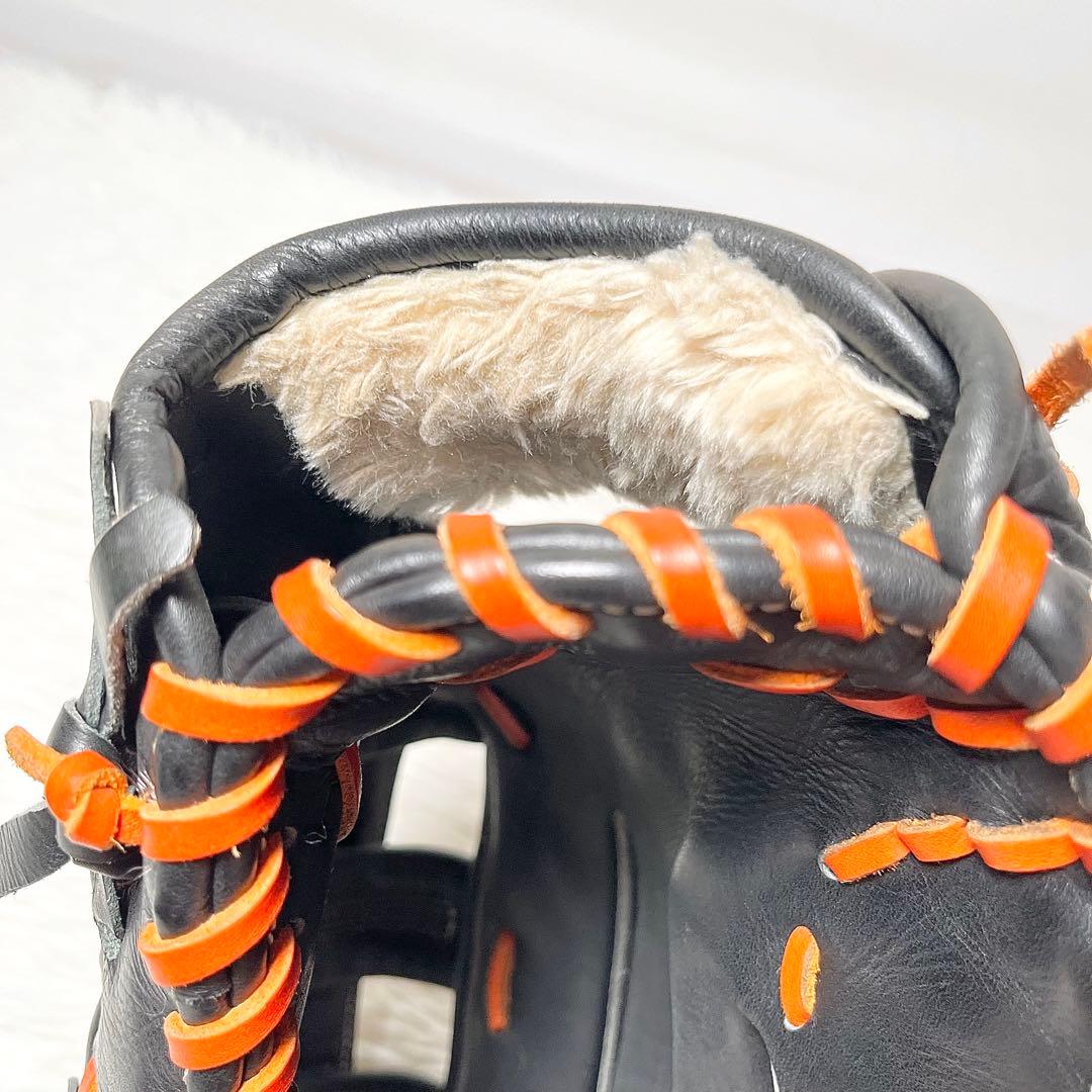 Ip Select×ONYONE 軟式グローブ 外野手用 左投げ 黒×オレンジ