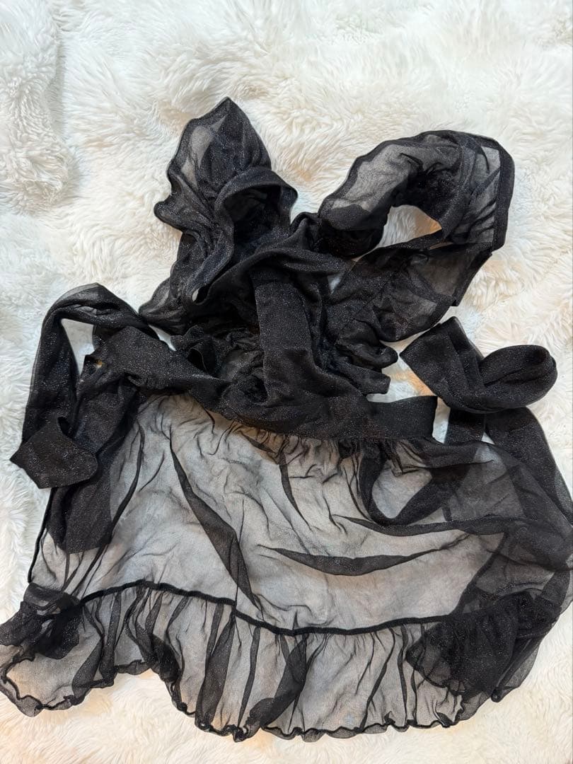 プレデターラット　綿菓子メイドエプロン〈黒〉