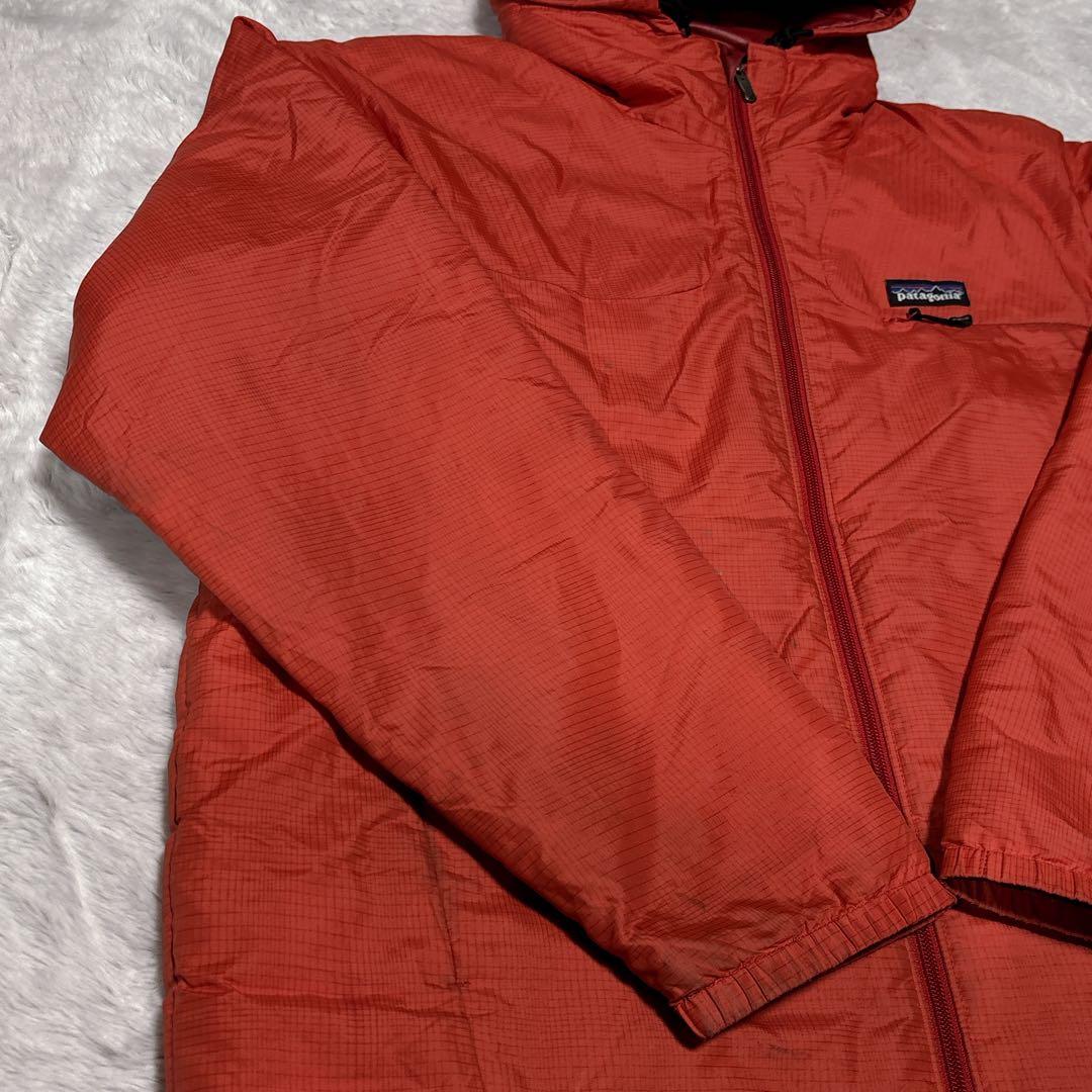 00s Patagonia マイクロパフフーディー オレンジ ジャケット M