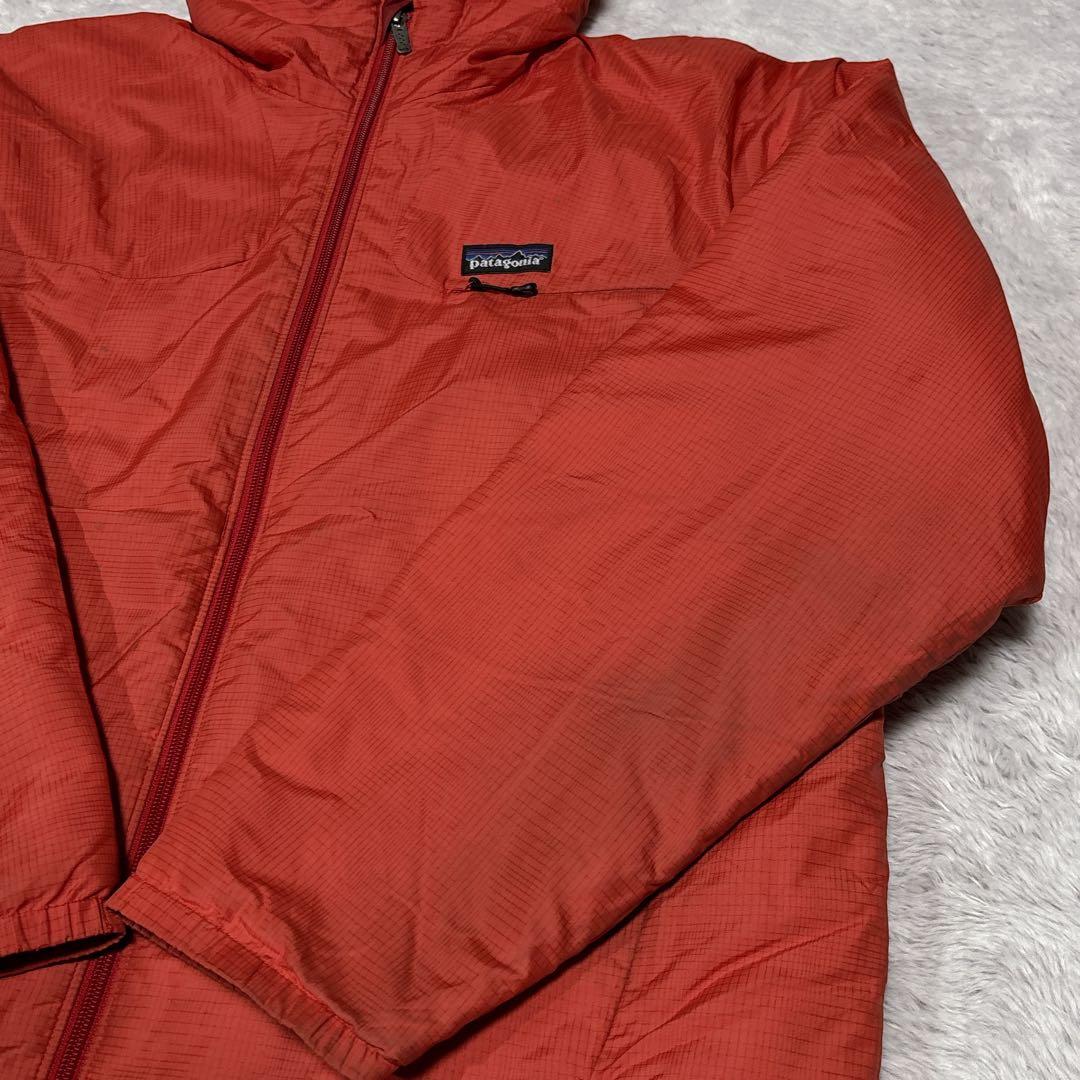 00s Patagonia マイクロパフフーディー オレンジ ジャケット M