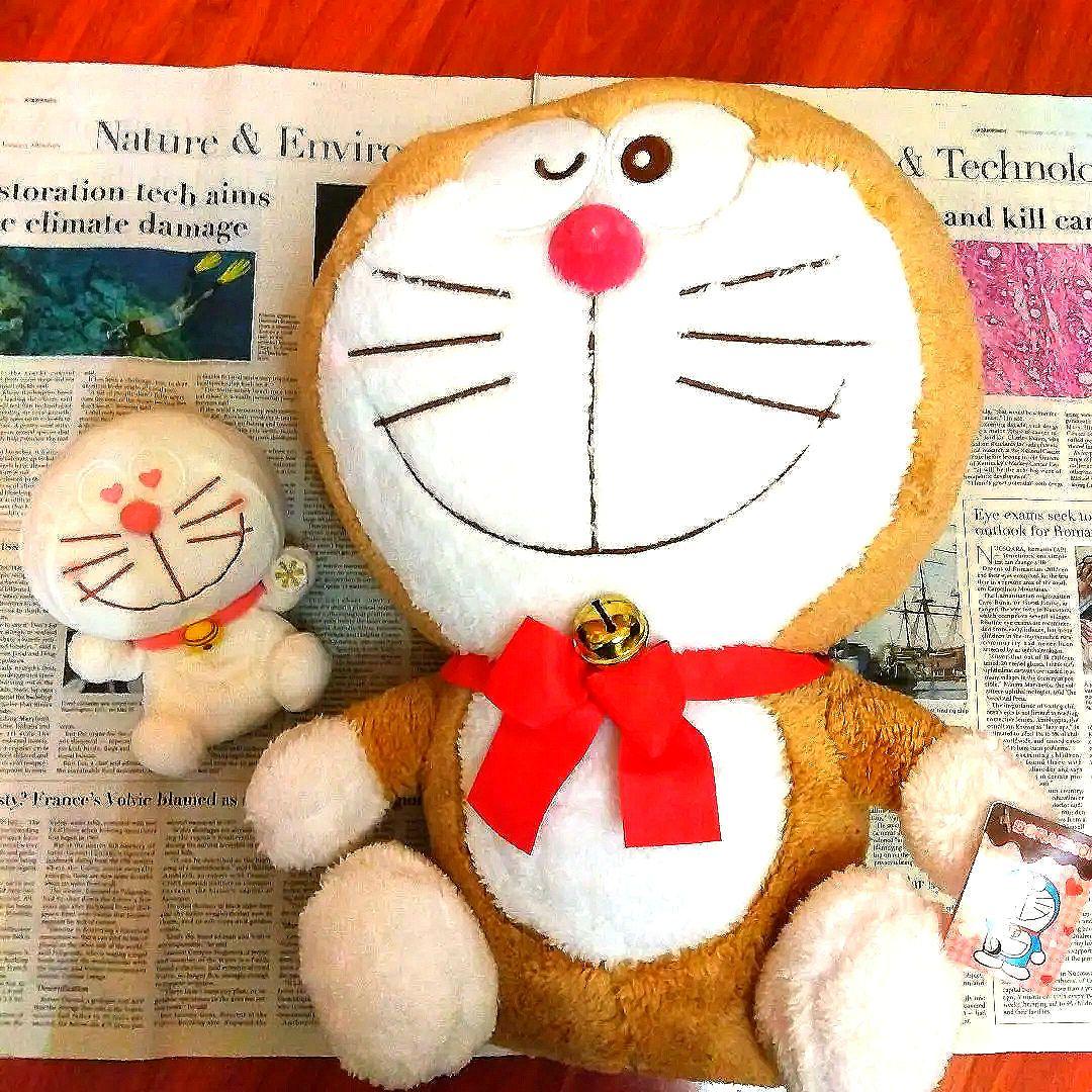 レトロ　ドラえもん　レアカラーBIGぬいぐるみショコラドリーム&ホワイトカラー