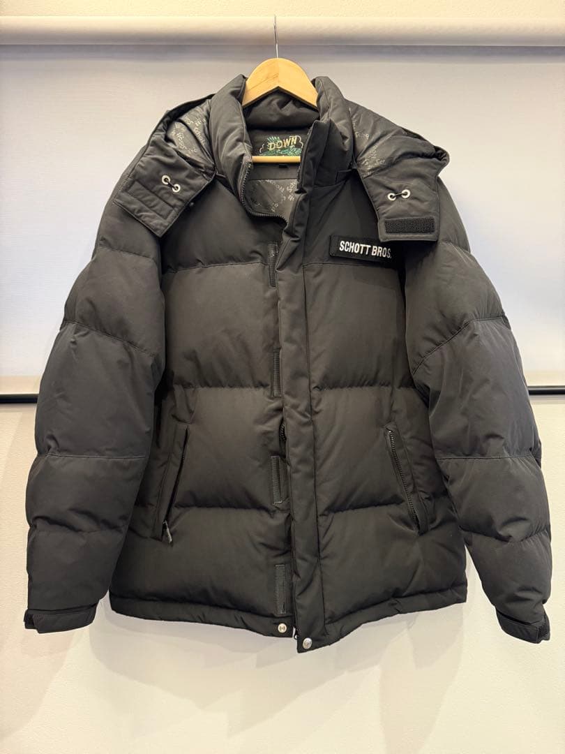 SCHOTT BROS. ブラックダウンジャケット