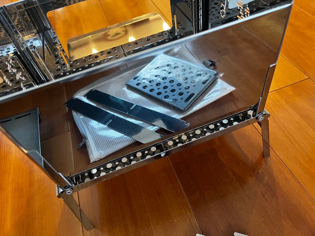 笑's コンパクト焚き火グリル 「B-GO」 グリルプレート3点セット　未使用