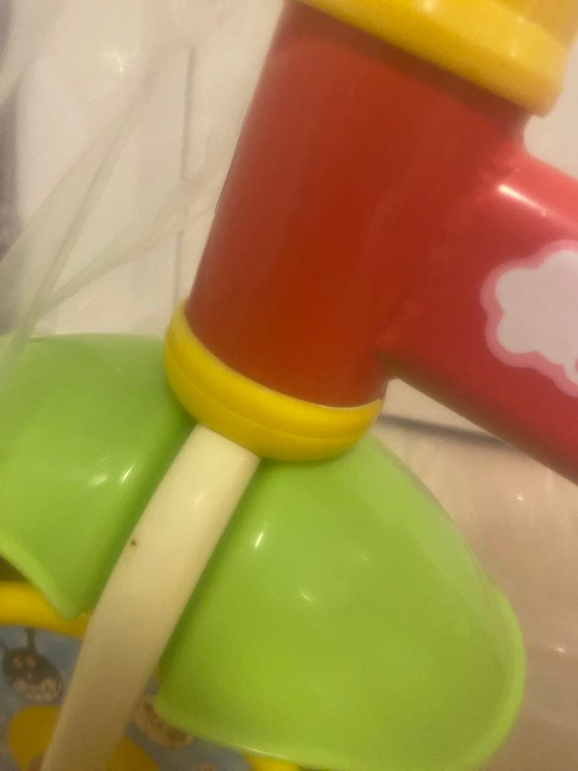 【美品】アンパンマン 三輪車 持ち手付き