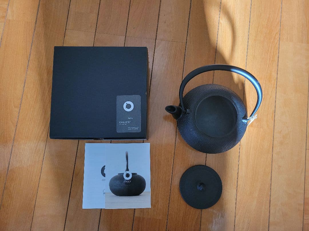 【新品】鉄瓶　平形まろみアラレ　１L （OIGEN／オイゲン）