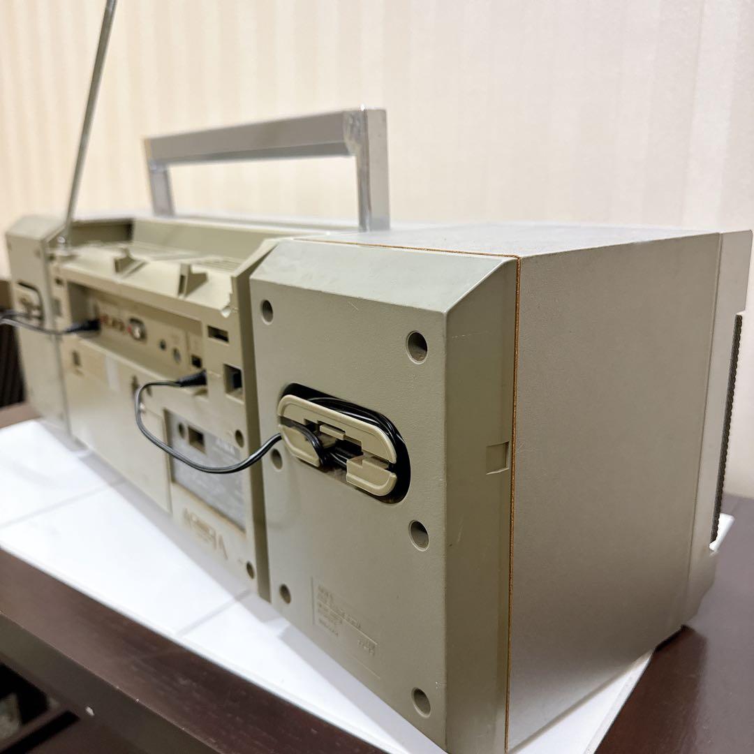 AIWA CA-W9 ラジカセ シルバー 分離型 昭和レトロ 通電 ラジオok