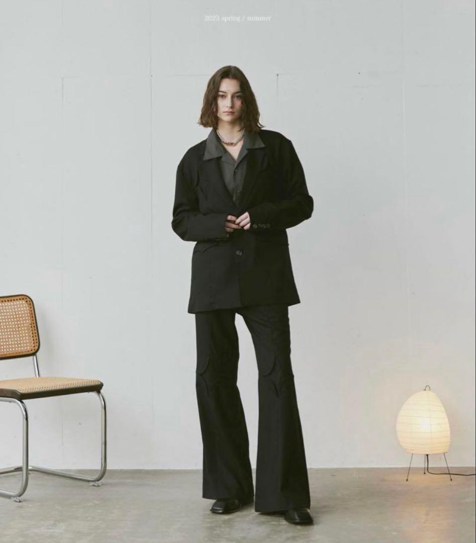 完売品　soerte セットアップ　ジャケット　タックワイドフレアパンツ