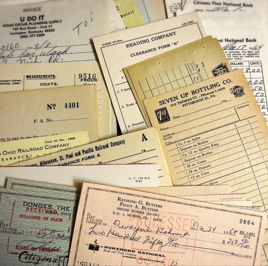 SALE！紙モノ詰め込みBOX ★60サイズ 海外 紙もの ヴィンテージ