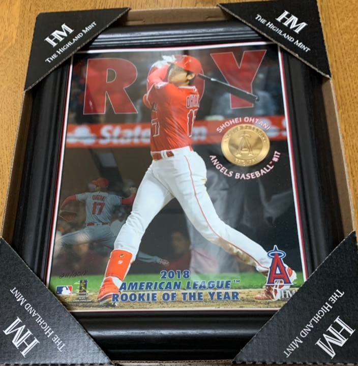 大谷翔平選手ア・リーグ新人王獲得記念グッズ　新品