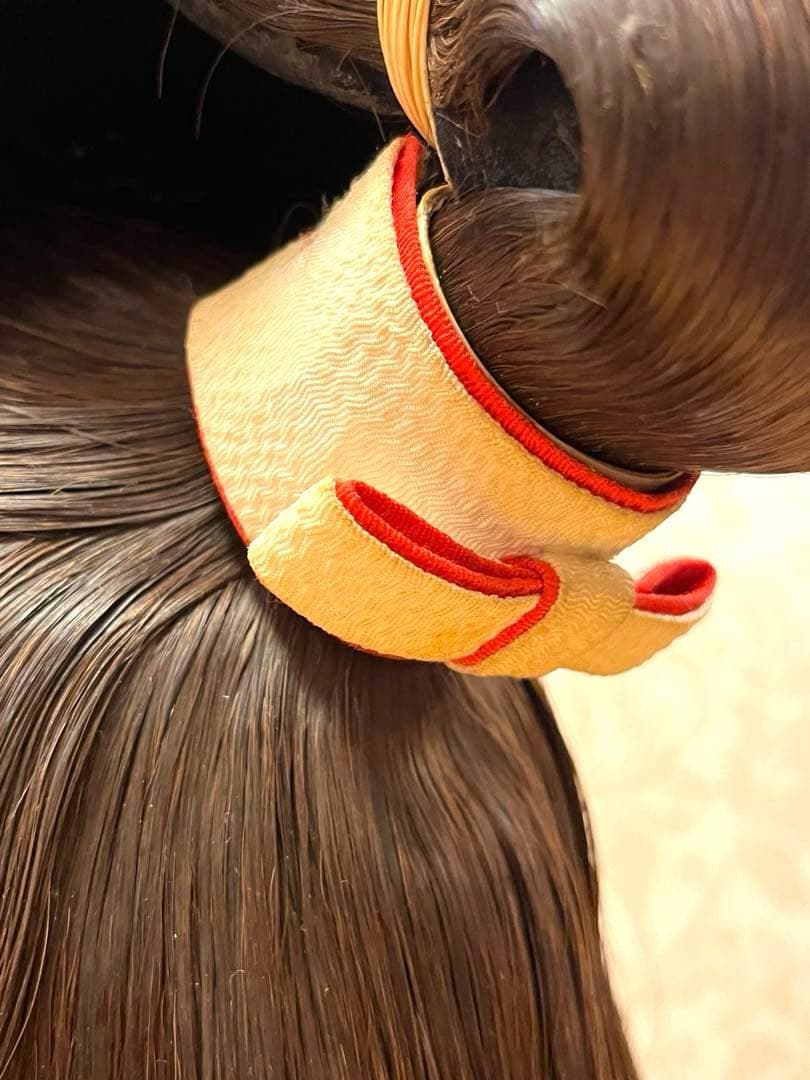 【軽量・人毛仕様】アズマかつら 日本髪｜栗色｜5号（中）｜婚礼・舞台・撮影に