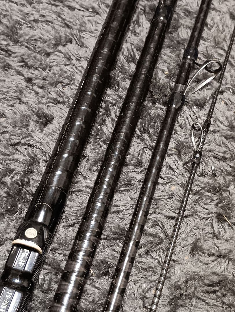 シマノハイパワーXスーパーサーフカスタム450EX！4本継ぎ投げ竿ガイド改造品