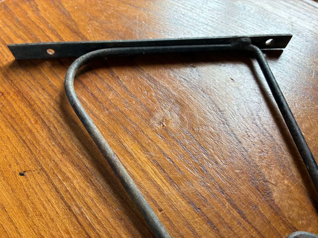 青柳フランス　アンティーク　アイアン　フック　壁掛け　フックシェルフ台　A
