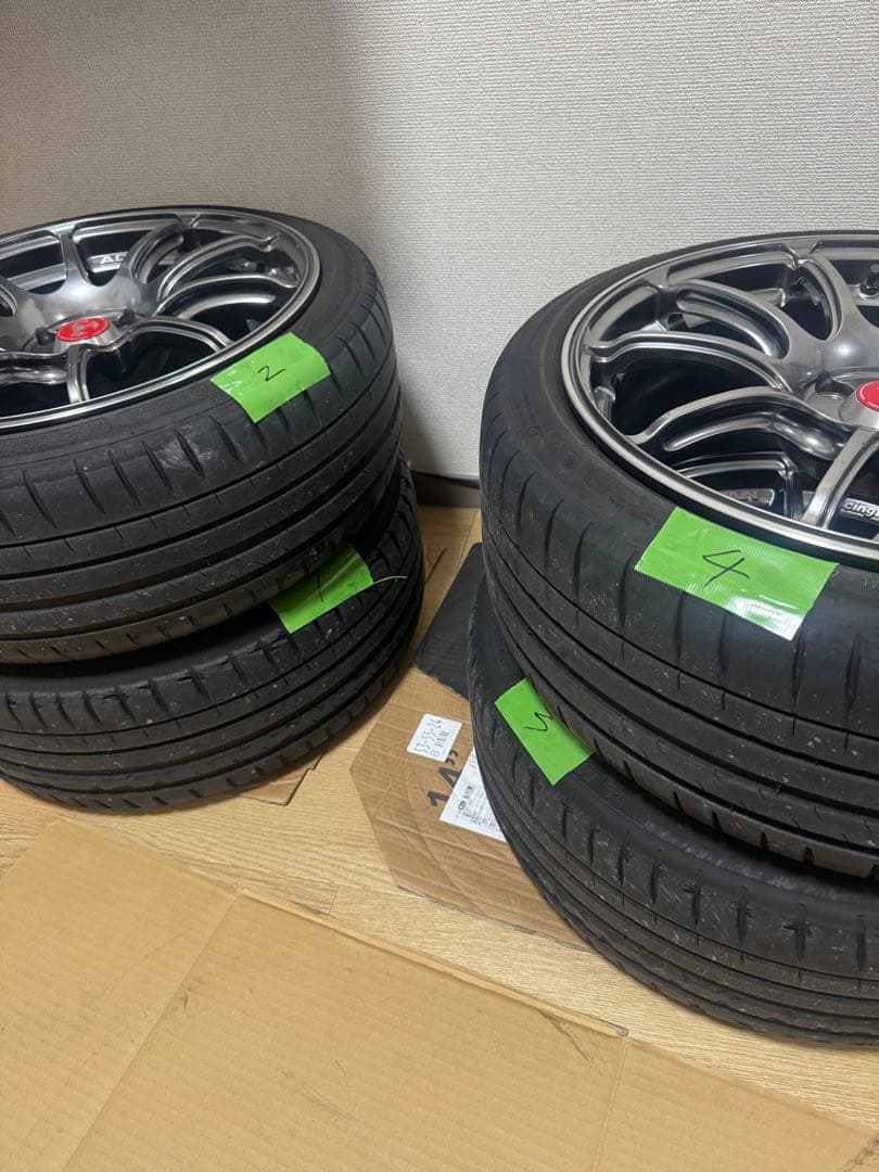 ADVAN racing RZⅡ17インチ7.5J+35PCD984H アバルト