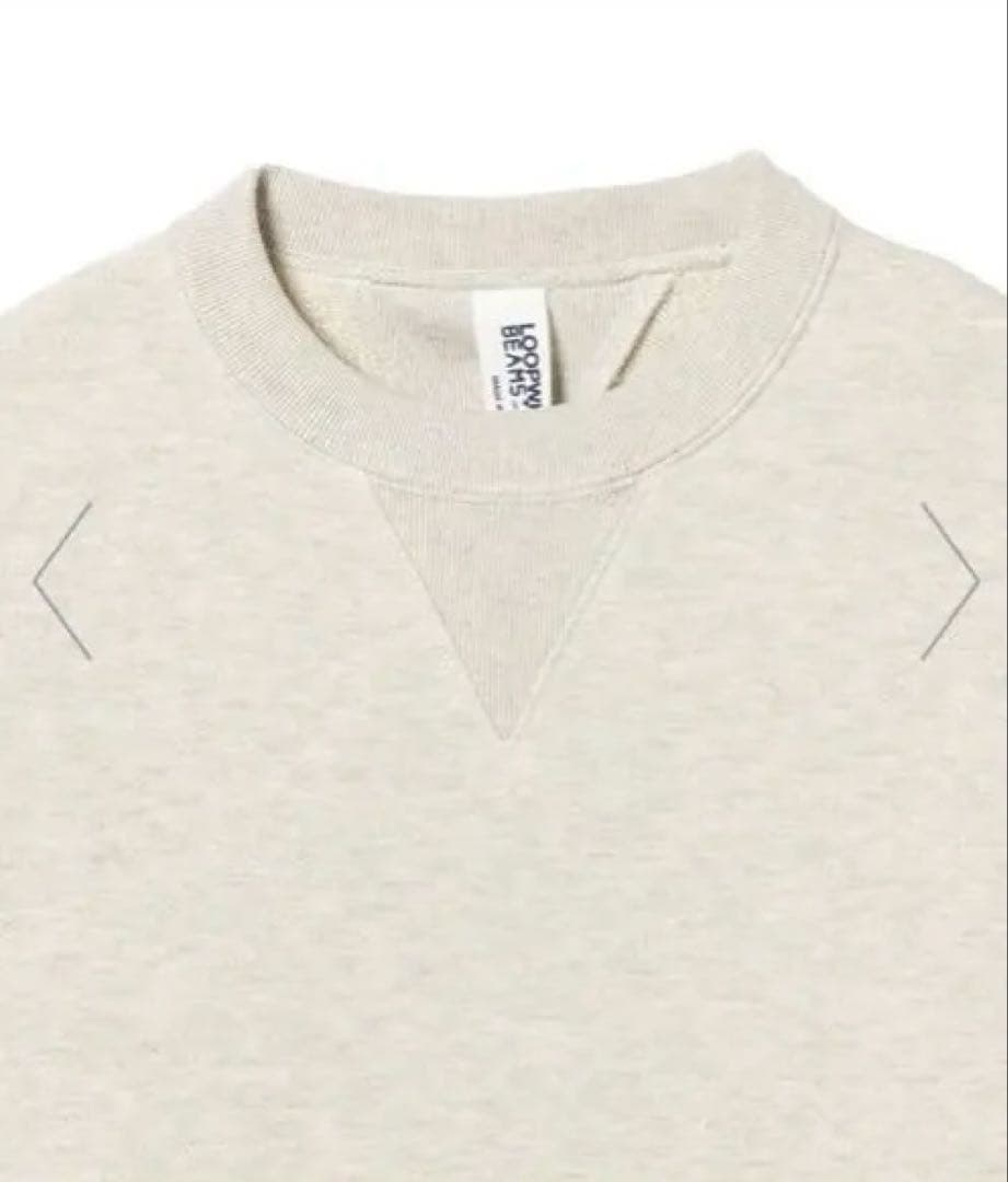 LOOPWHEELER×BEAMS + スウェット オートミール L