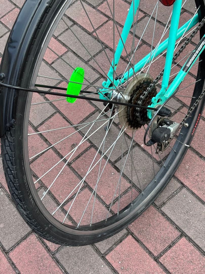 脱着前籠付きオートライト・クロスバイク(27㌅)お引き取り限定[配達可]