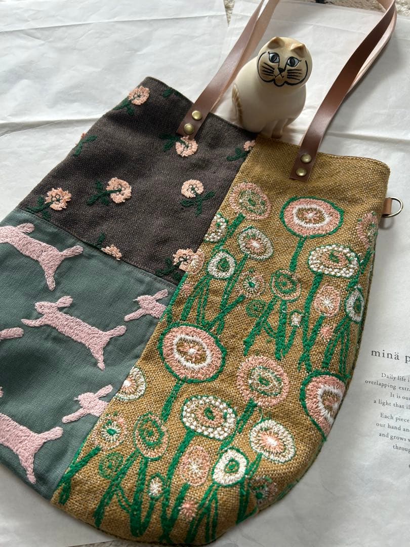 【プラックフライデーSALE】ミナペルホネン★パッチワークバッグ★ハンドメイド