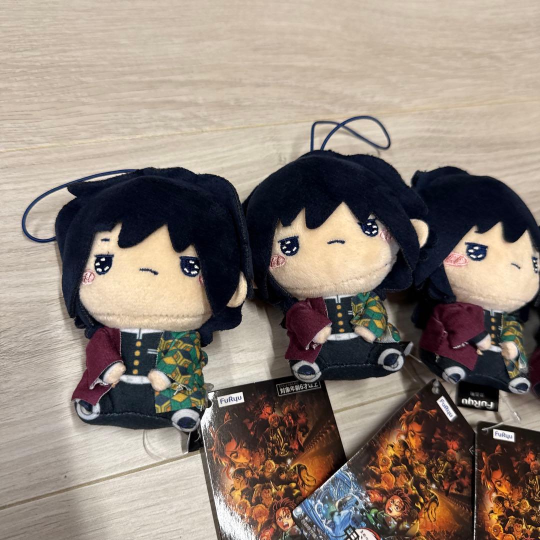 m*u様 5個まとめ売り　鬼滅の刃 もちぴこマスコット ぬいぐるみ 冨岡義勇