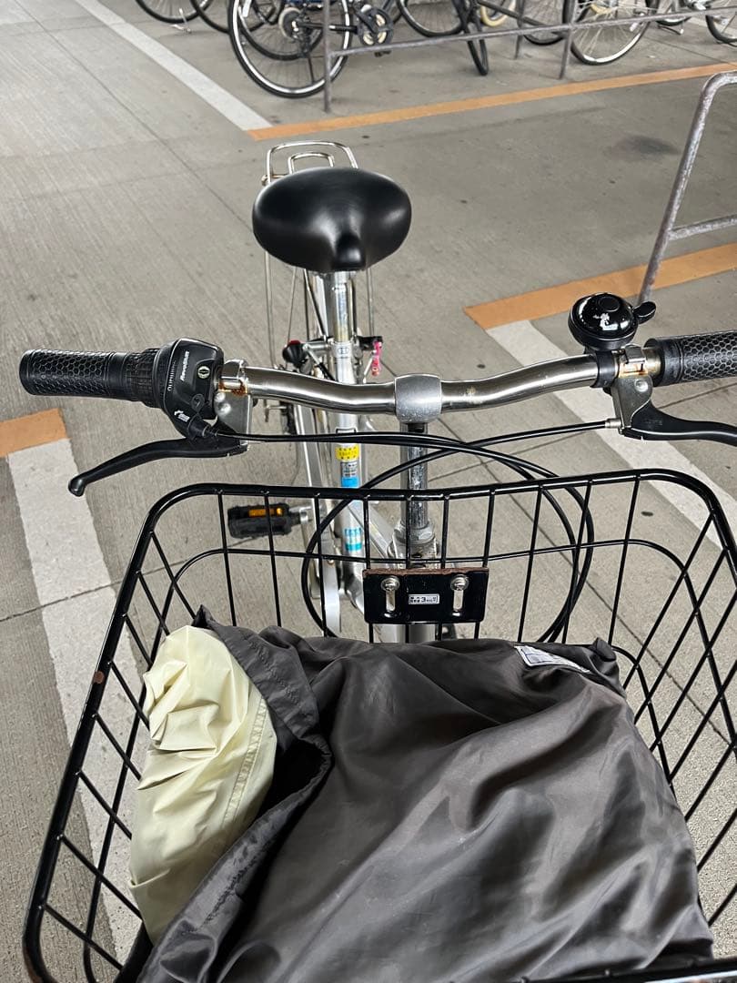 シルバー シティサイクル 前バスケット付き