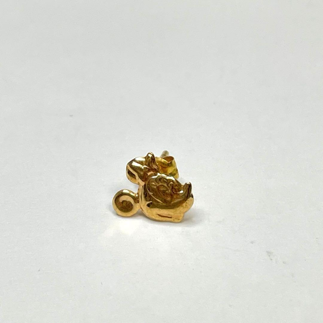 K18 ミニー　Disney ゴールド ピアス （片耳）