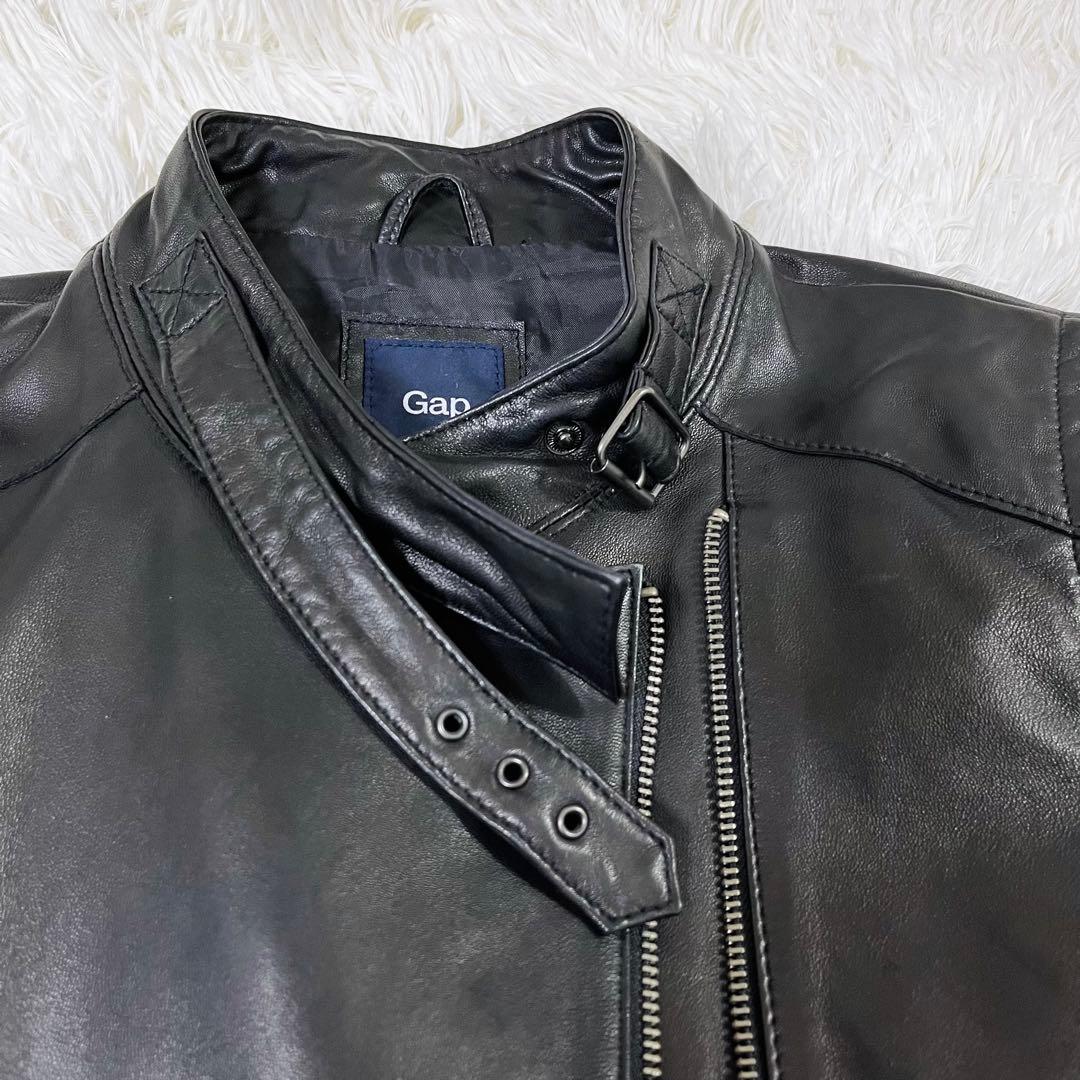 Gap ギャップ シングルライダースジャケット 羊革 サイズXS 160/80A