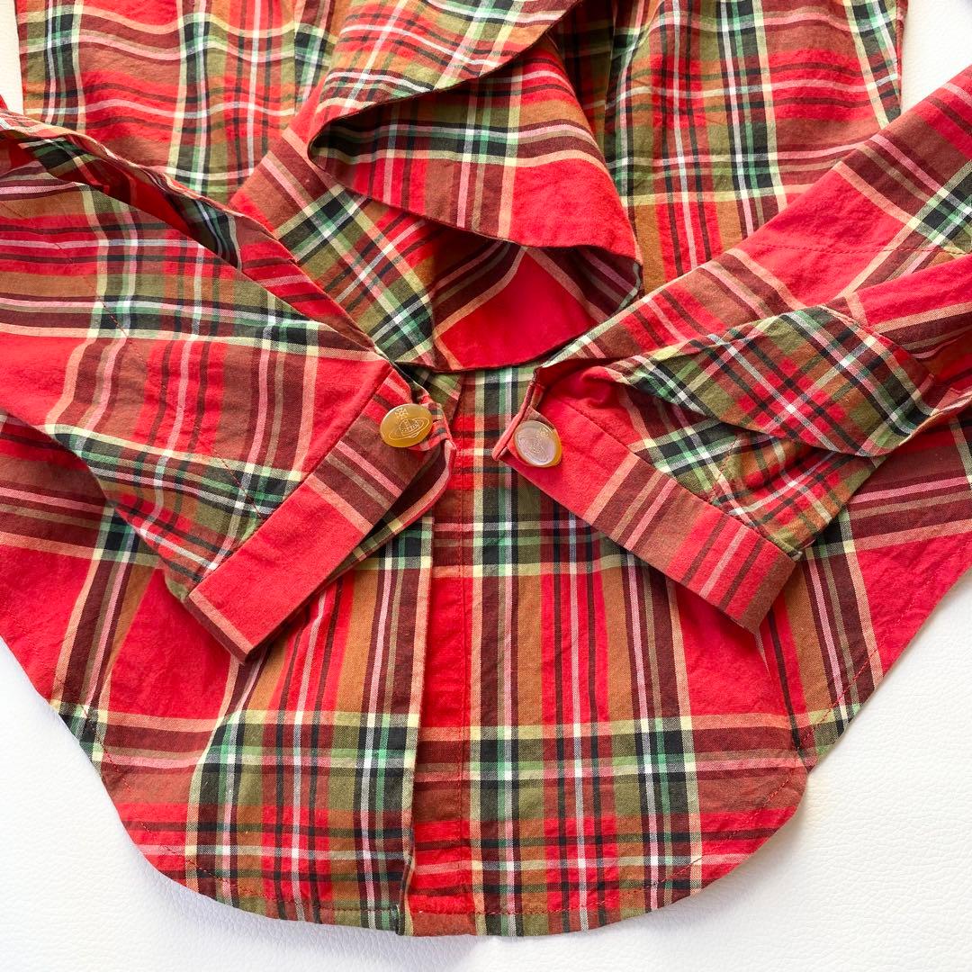 【美品】ヴィヴィアンウエストウッド　ブラウス　フリル　オーブボタン　イタリア製