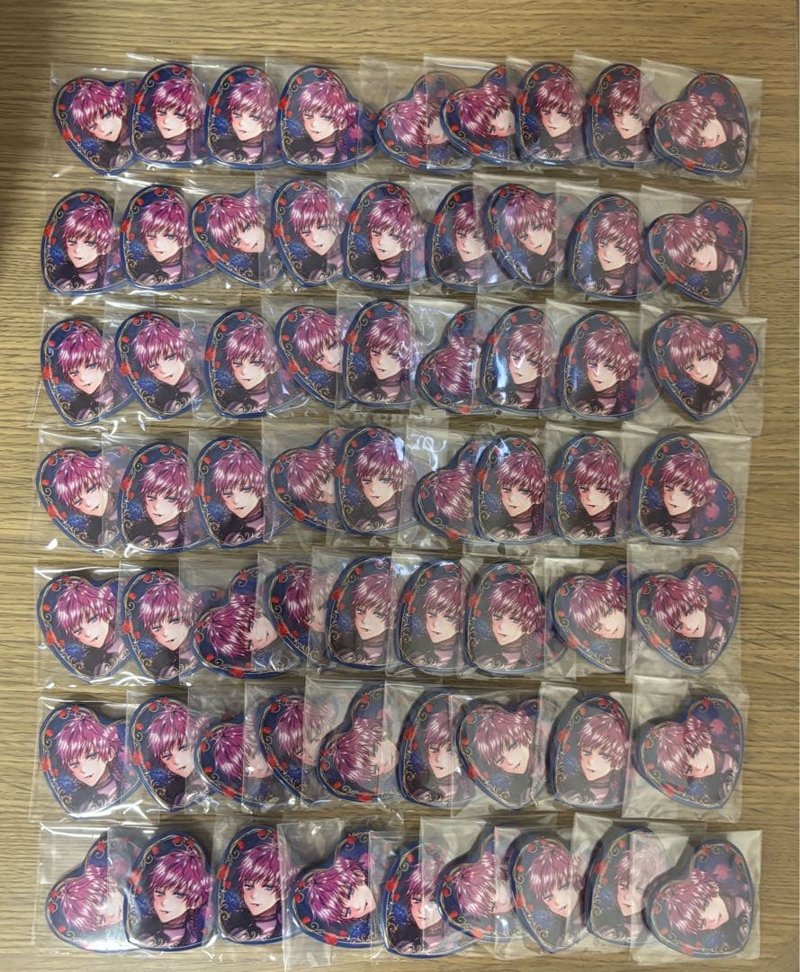 悪魔執事と黒い猫 あくねこ ラト ハート缶バッジ ローズバレンタイン