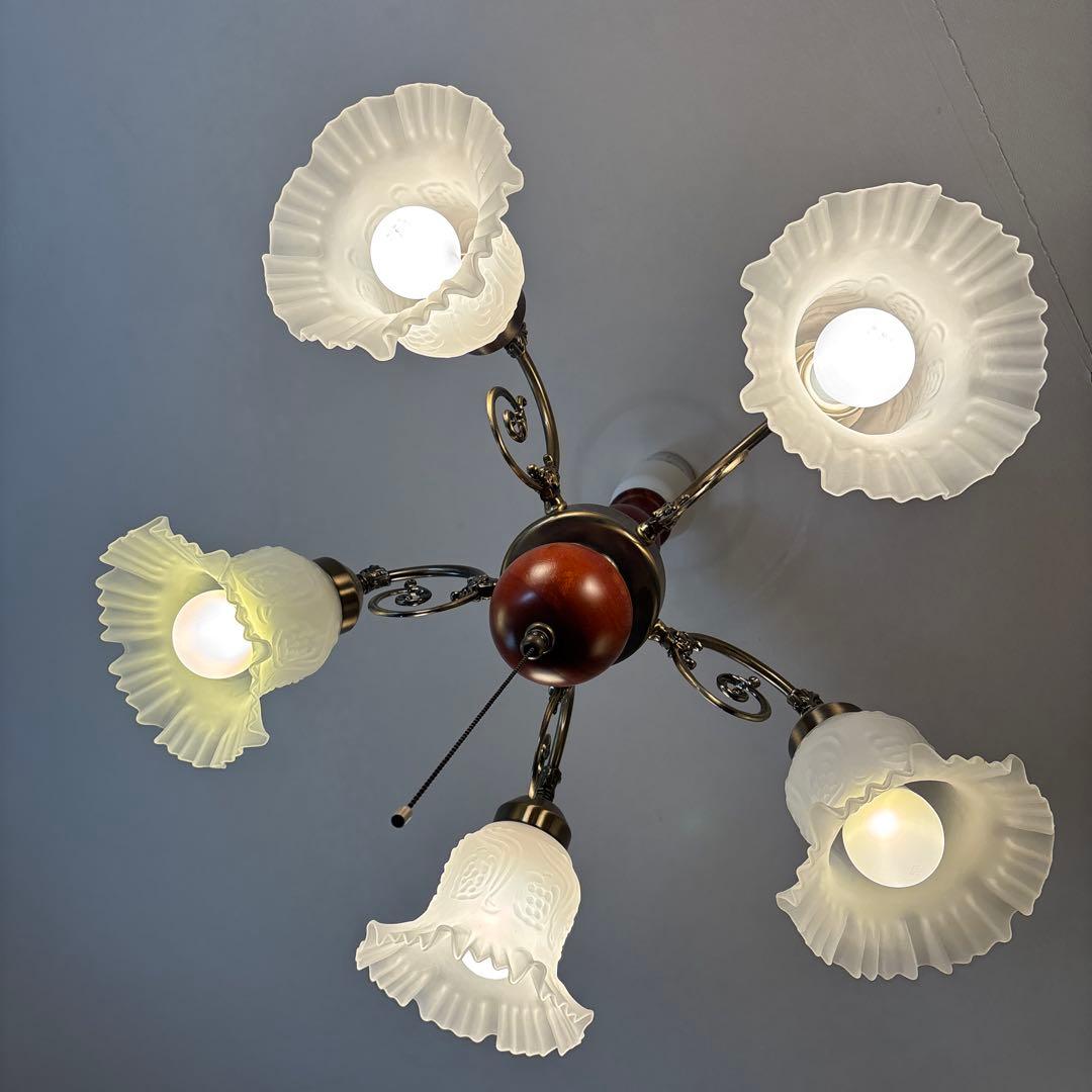 シャンデリア5灯