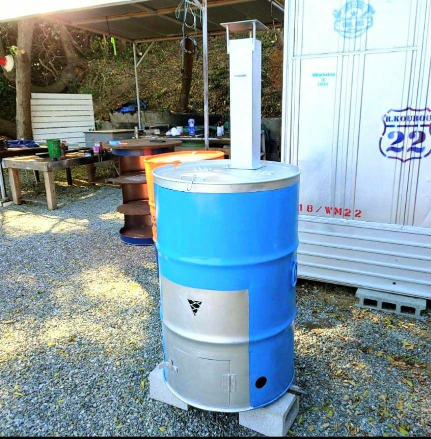 ドラム缶焼却炉 購入前に 説明文を 読みコメントください　よろしくお願いします