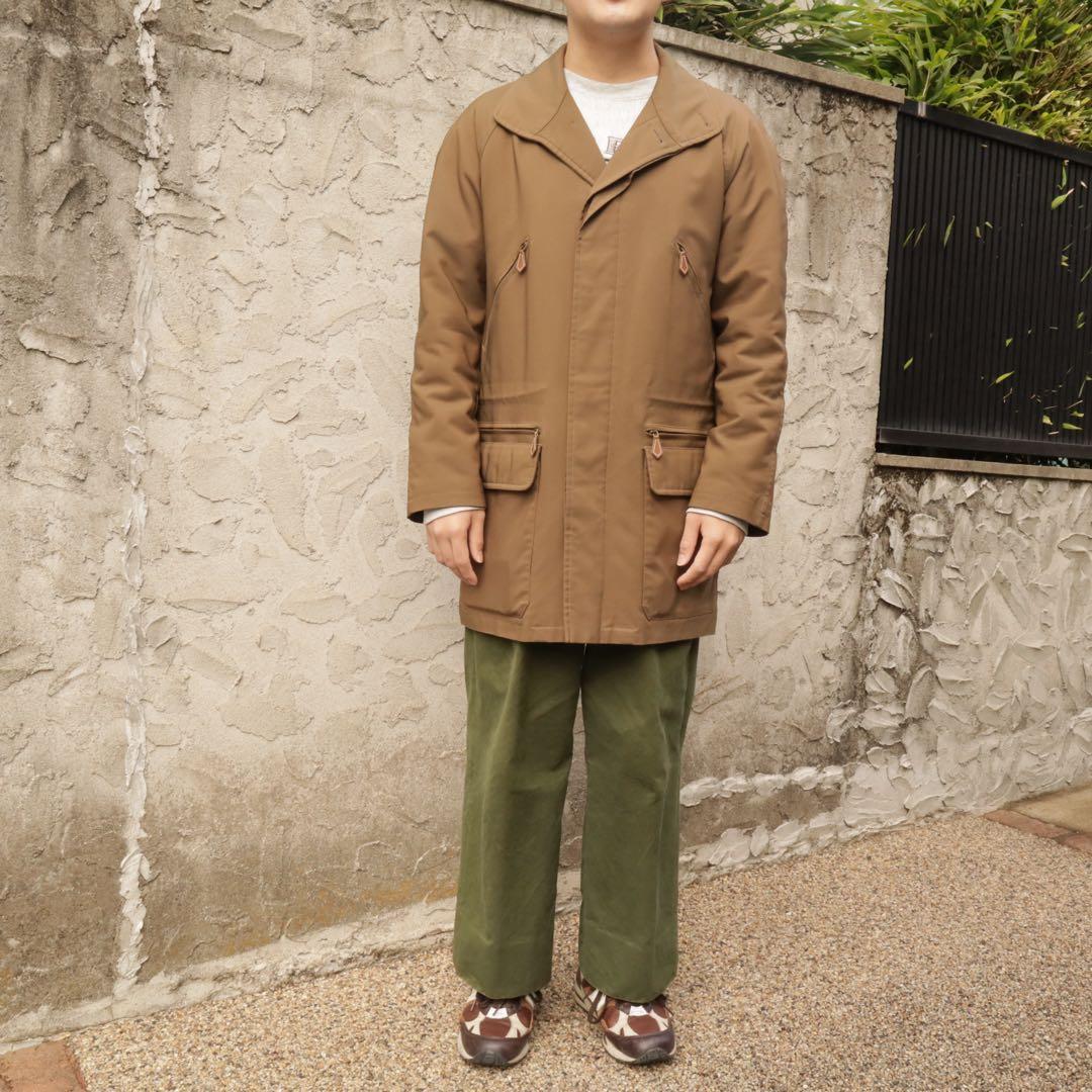 HERMES ポリアミド中綿入りハーフコート