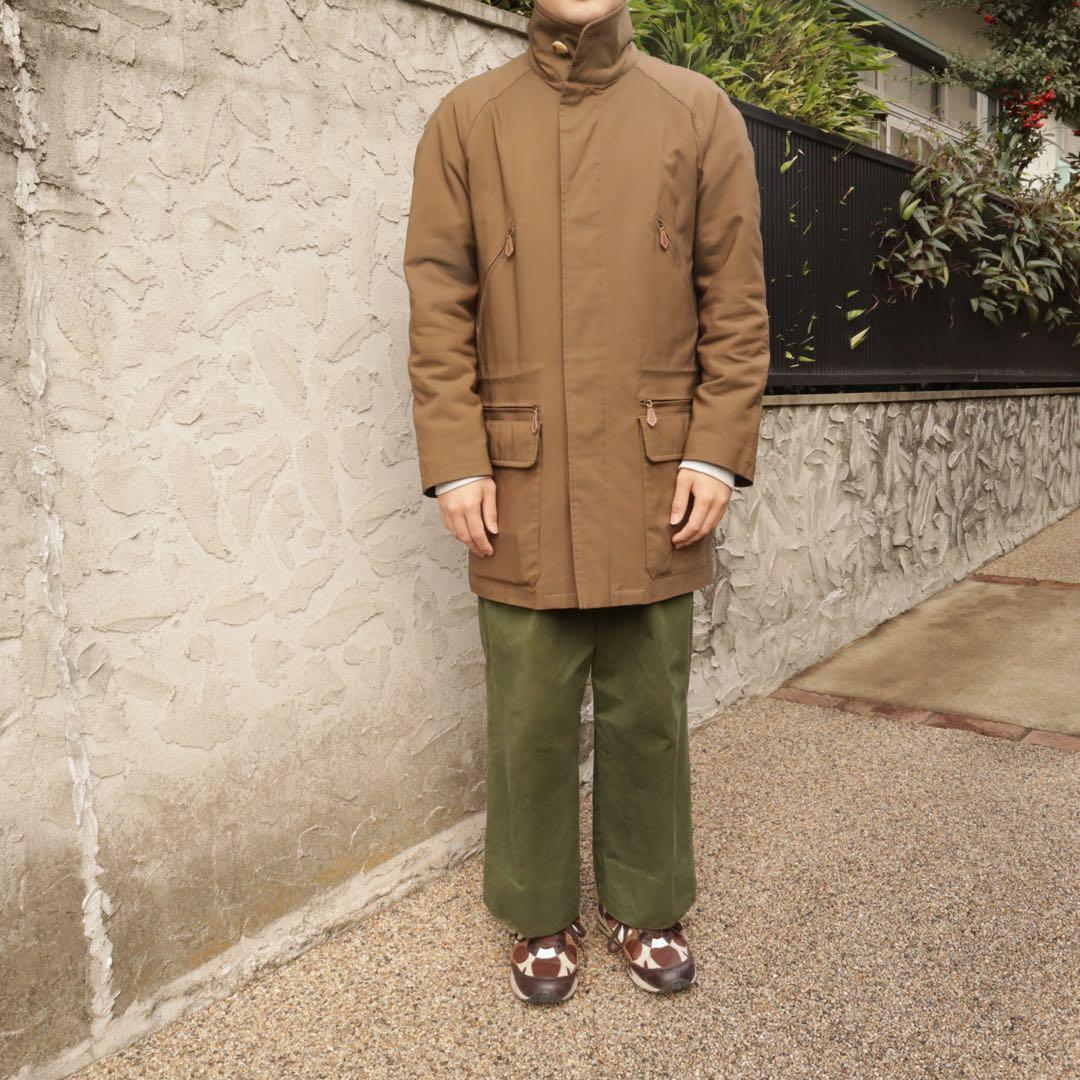 HERMES ポリアミド中綿入りハーフコート