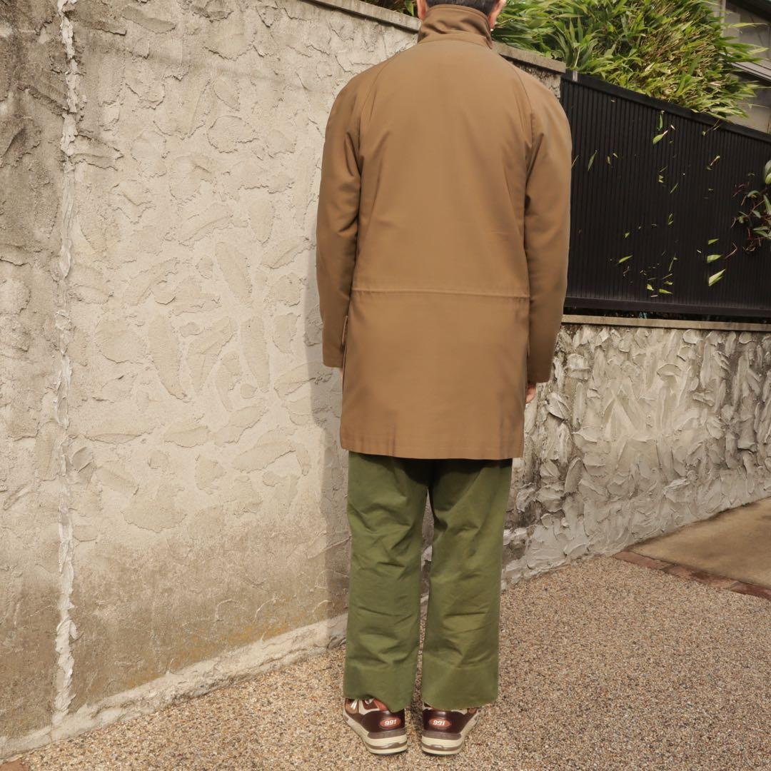 HERMES ポリアミド中綿入りハーフコート