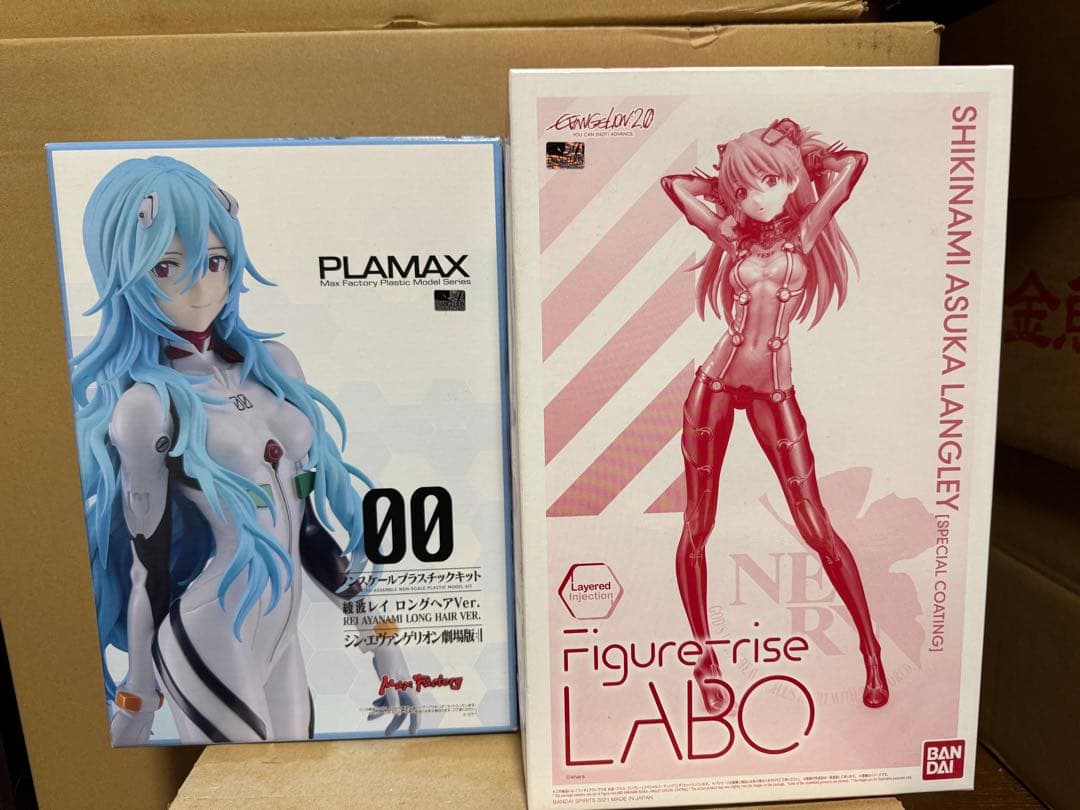 アスカ レイ プラモデルセット　PLAMAX Figure-riseLABO