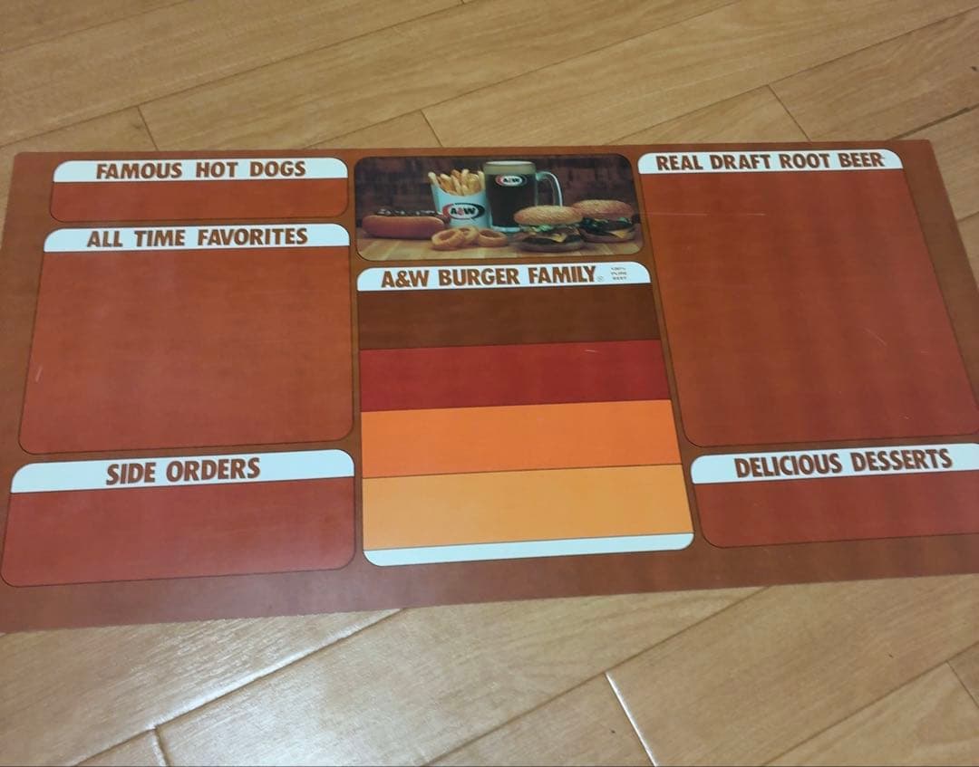 A&W root beer 看板 sign ルートビアグッズエイアンドダブリュ