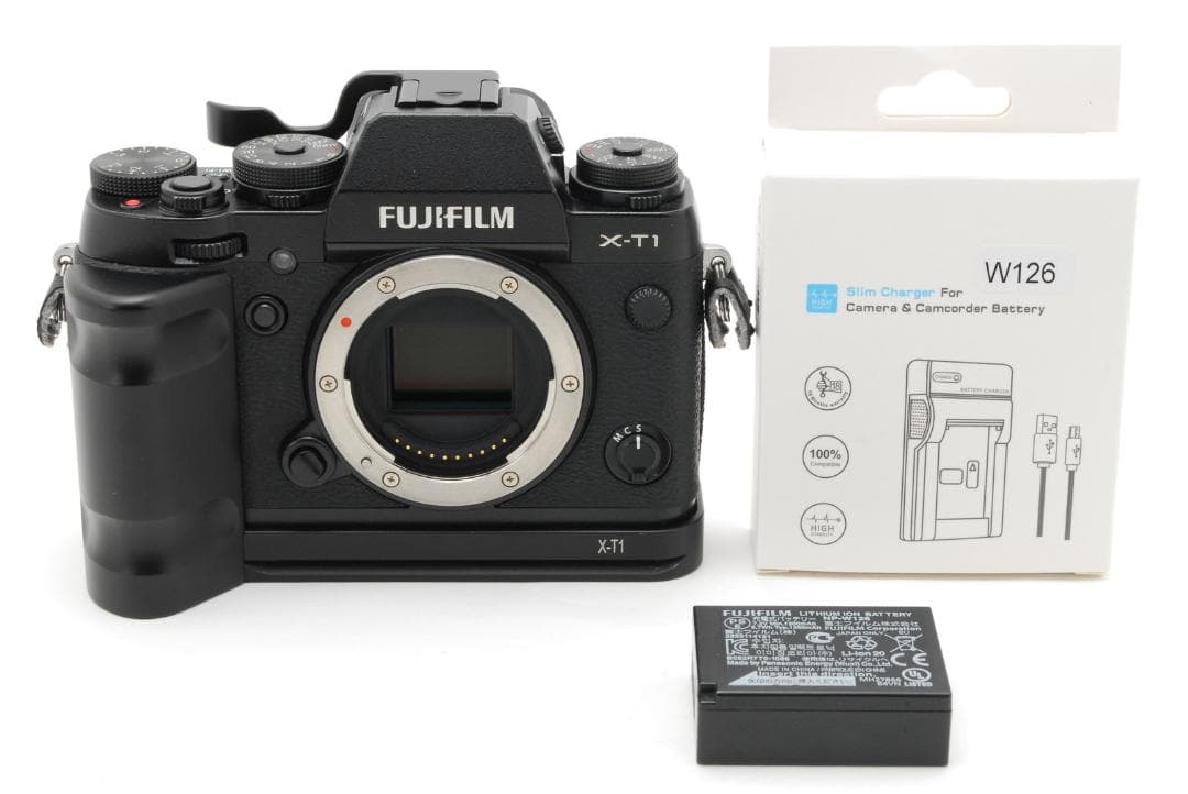 【グリップ付き】富士フイルム FUJIFILM X-T1 ボディ ブラック
