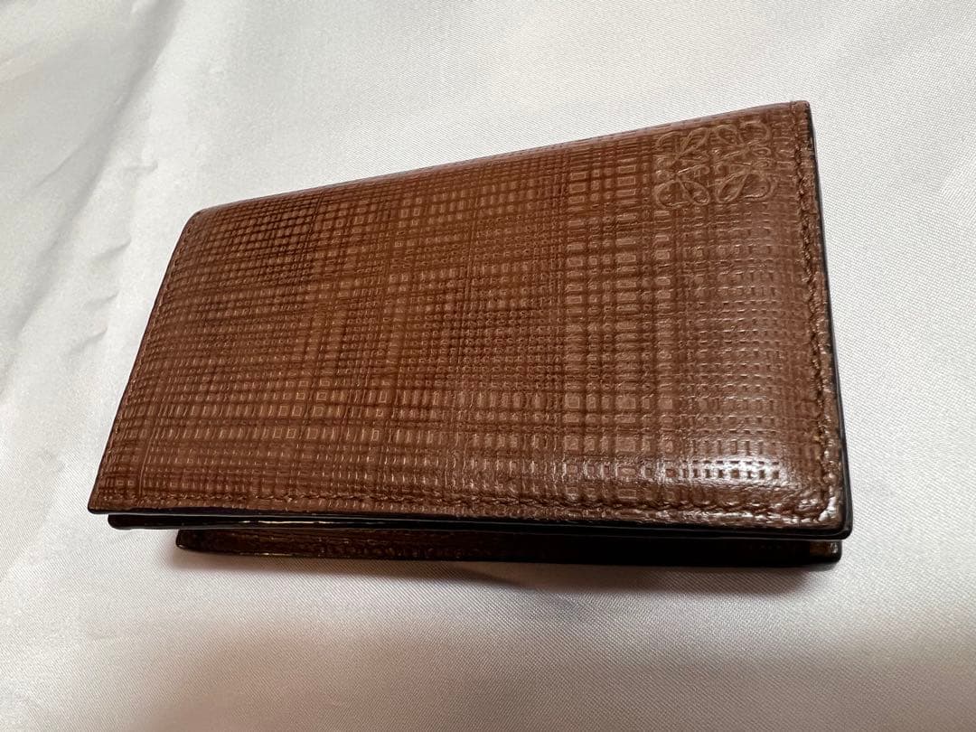 LOEWE(ロエベ) 型押しレザーカードケース(名刺入れ) メンズ/レディース