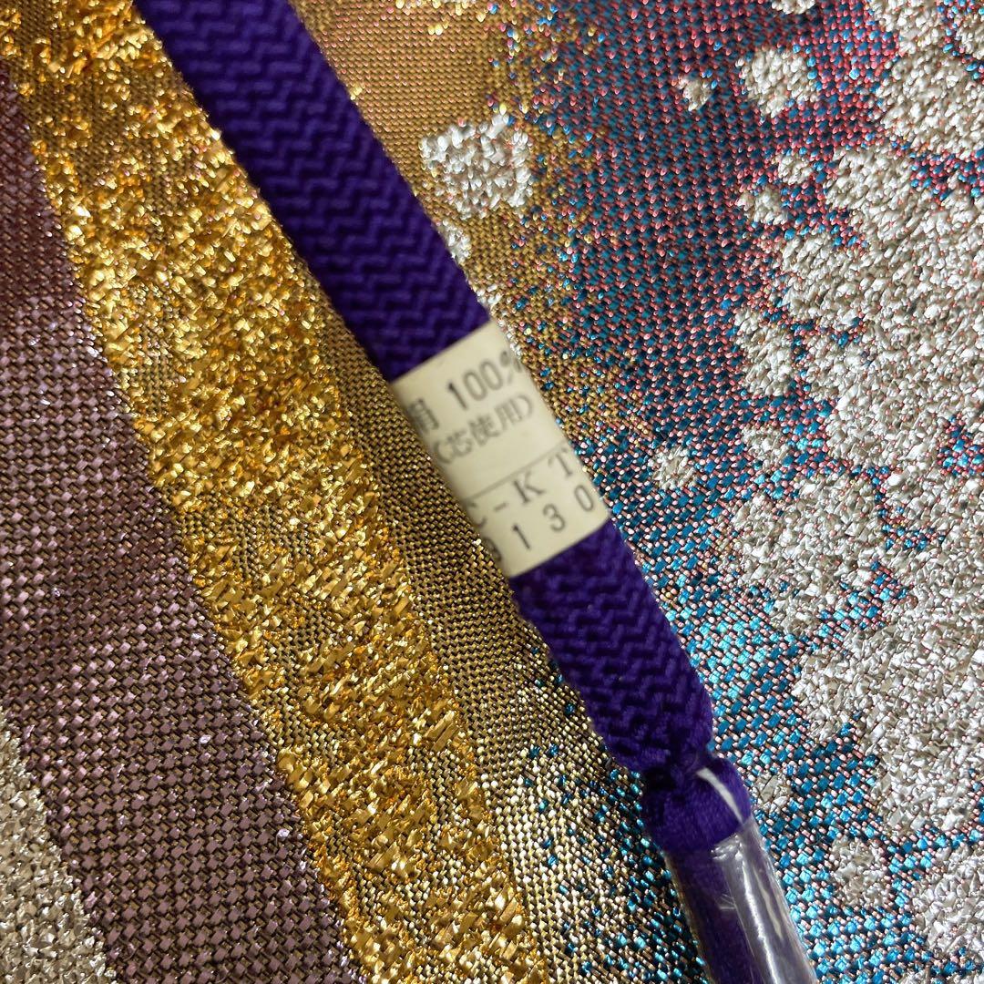 ラメ糸煌めく キラキラ サッシュベルト リボン W55〜75cm J70903