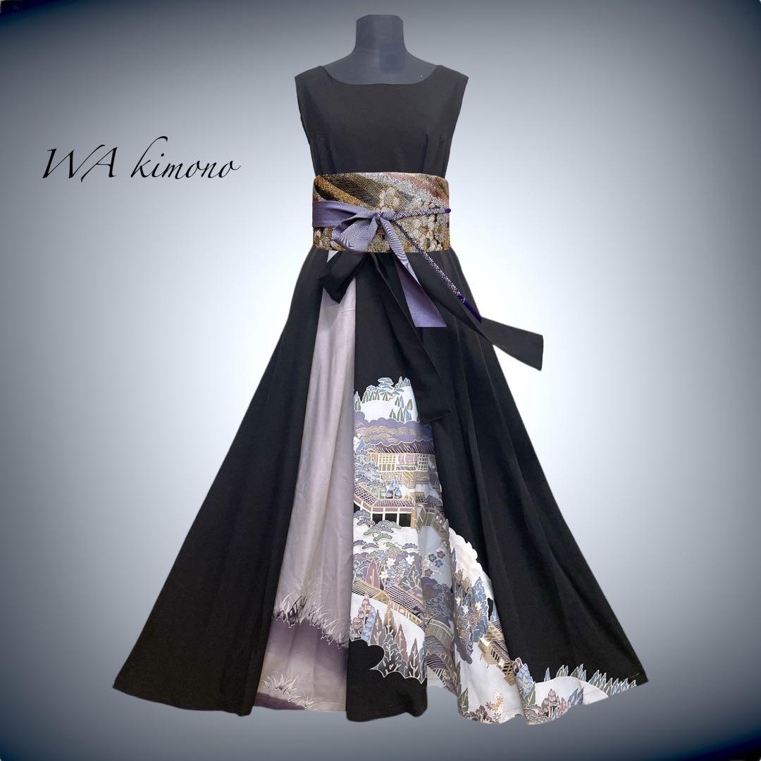 ラメ糸煌めく キラキラ サッシュベルト リボン W55〜75cm J70903