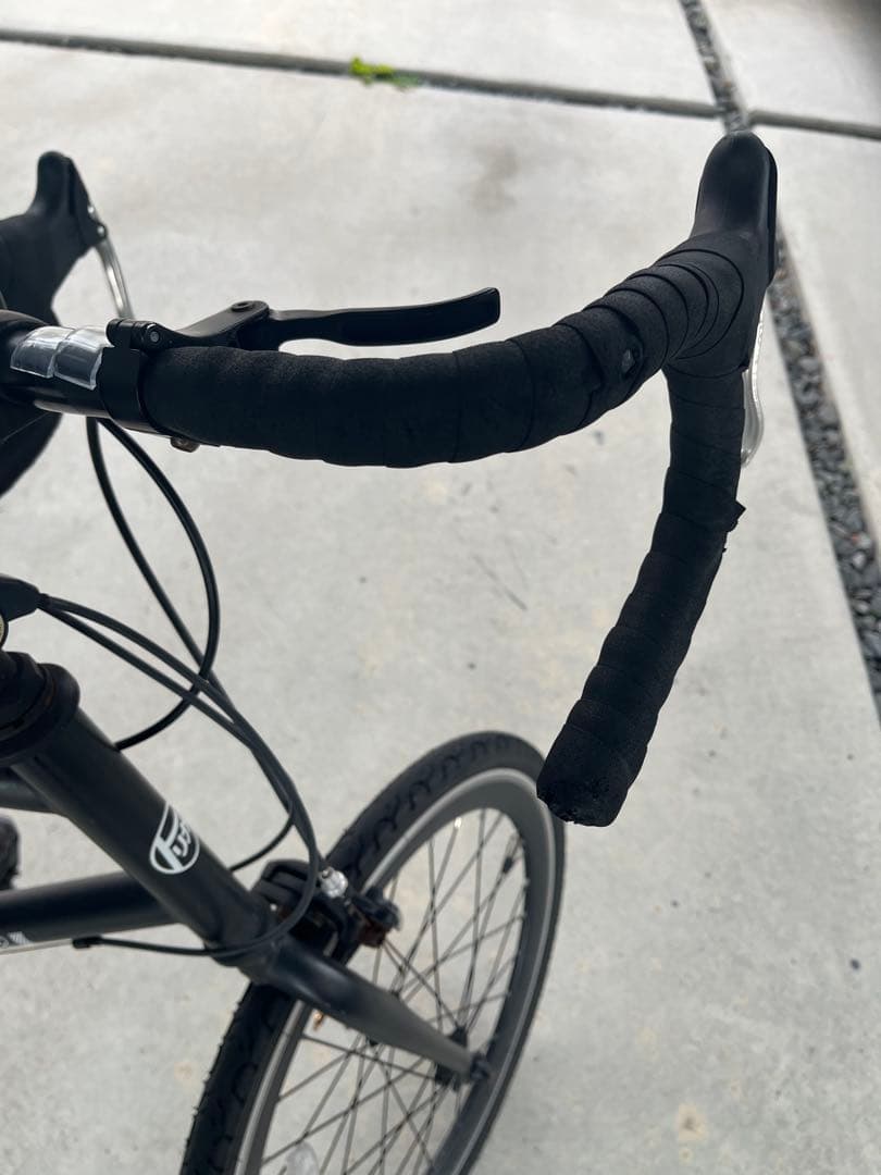 直接引き取り　ミニベロ ブラック ドロップハンドル　ロードバイク