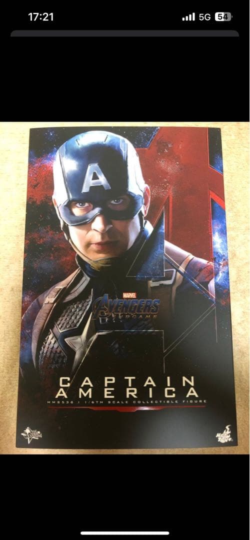 【付属品完備】ホットトイズ キャプテン・アメリカ アベンジャーズ/エンドゲーム
