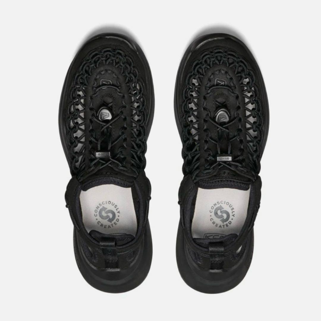 KEEN キーン ウィメンズ ユニーク ダブルケー23.5cmブラック×ブラック