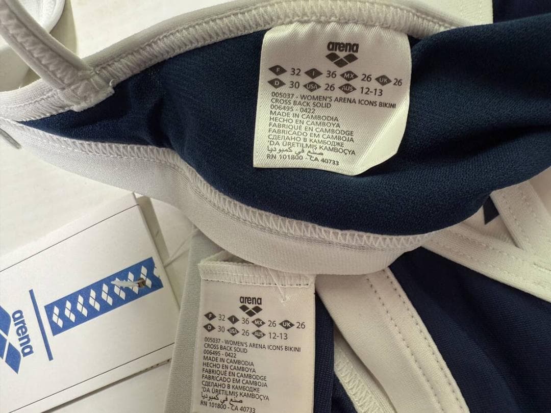 Arena 女性用 ビーチバレー ツーピースビキニ ブルマ Navy USA26